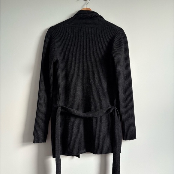 The Work Connection 100% Wool Ribbed Cardigan | Size Medium - Picture 4 of 6